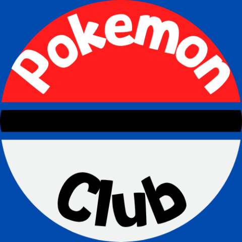 A blue background with a pokeball. There is text that says "Pokemon Club"