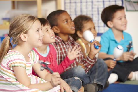 children playing instrusments